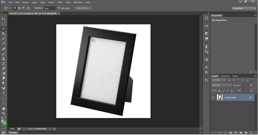 Use polygon lasso tool on Photo frame.PNG