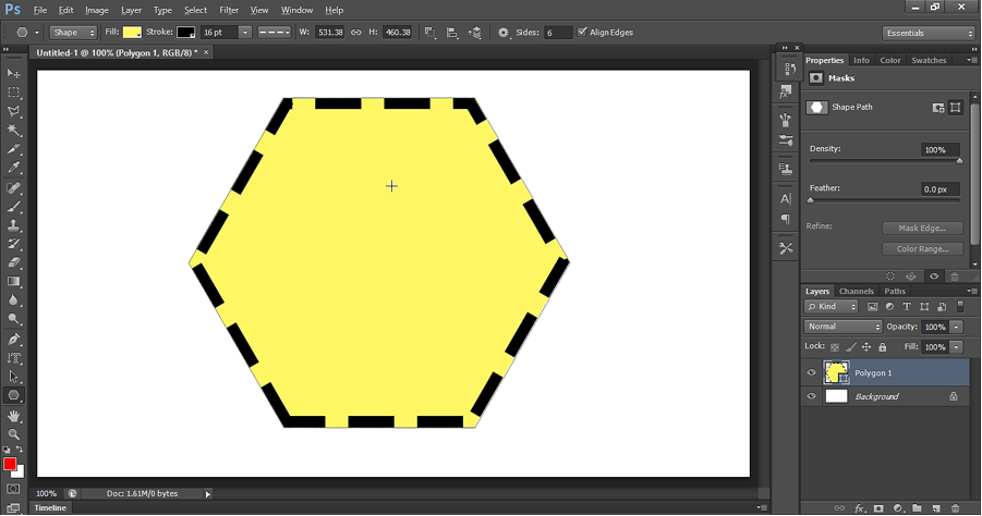 Create a Polygon shape.PNG